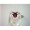 Image 1 : NATURAL 12.00 CTW RUBY RING .925 STERLING SILVER