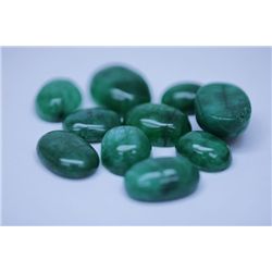 96.70 CTW AFRICAN EMERALD CABUSHION LOOSE STONES