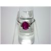 Image 1 : NATURAL 14.75 CTW RUBY AND DIAMOND RING .925 STERLING S