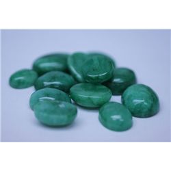 152.75 CTW AFRICAN EMERALD CABUSHION LOOSE STONES