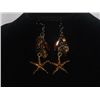 Image 1 : CHARMED STARFISH BRASS EARRINGS