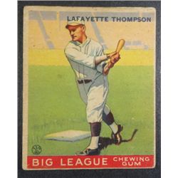 1933 Goudey baseball card #13  Thompson VG/EX  Book value $250