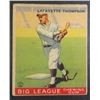 Image 1 : 1933 Goudey baseball card #13  Thompson VG/EX  Book value $250