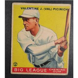 1933 Goudey baseball card #118  PICNICH VG+ Book value $165