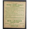 Image 2 : 1933 Goudey baseball card #140   HADLEY VG/EX Book value $165