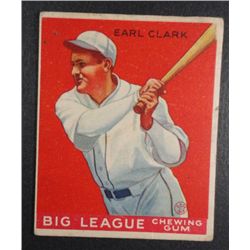 1933 Goudey baseball card #57   CLARK VG Book value $165