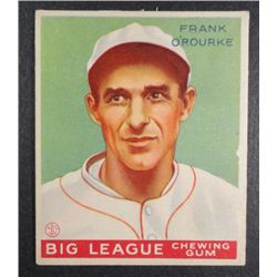 1933 Goudey baseball card #87  O'ROURKE VGEX Book value $165