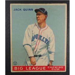 1933 Goudey baseball card #78  QUINN VGEX Book value $165