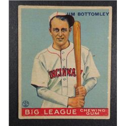 1933 Goudey baseball card #44  JIM BOTTOMLEY VG+ Book value $400