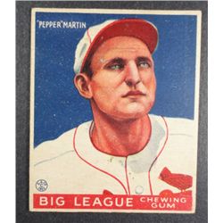 1933 Goudey baseball card #62  "PEPPER" MARTIN  VGEX+  Book value $275.00