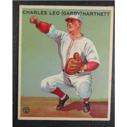 1933 Goudey baseball card #202 "GABBY" HARTNETT EX+  Book value $400