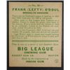 Image 2 : 1933 Goudey baseball card #58  "LEFTY" ODOUL  VG+ Book value $250