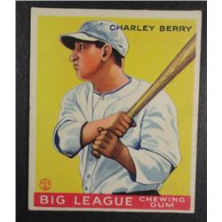 1933 Goudey baseball card #184  BERRY  VGEX+ Book value $165