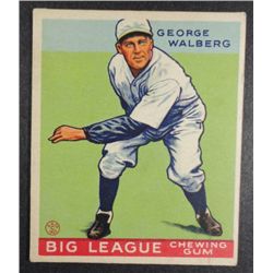 1933 Goudey baseball card #183  WALBERG  EX Book value $165