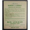 Image 2 : 1933 Goudey baseball card #71  BURKE  VG+ Book value $165