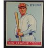 Image 1 : 1933 Goudey baseball card #161  SPOHRER  VG+  Book value $165