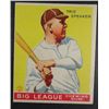 Image 1 : 1933 Goudey baseball card #89  TRIS SPEAKER  EX O/C Book value $550