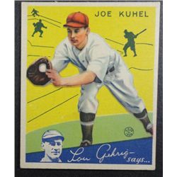 1934 Goudey baseball card #16  KUHEL  VGEX+   Book value $120