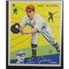 Image 1 : 1934 Goudey baseball card #16  KUHEL  VGEX+   Book value $120