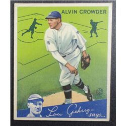 1934 Goudey baseball card #15  CROWDER VGEX   Book value $120