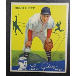 1934 Goudey baseball card #17  CRITZ  EX   Book value $120