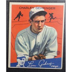 1934 Goudey baseball card #23  GEHRINGER VGEX   Book value $375
