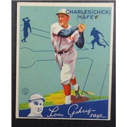 1934 Goudey baseball card #34  HAFEY EX   Book value $325