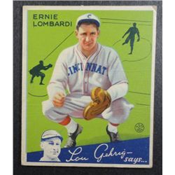1934 Goudey baseball card #35  LOMBARDI VG    Book value $325