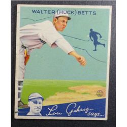 1934 Goudey baseball card #36  BETTS   VG+   Book value $120