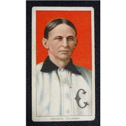 T206 tobacco card Kruger Columbus no crease VG very colorful