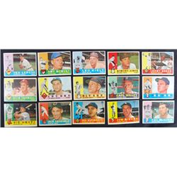 30 1960 Topps baseball cards great start to a set EX or better