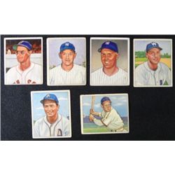 6 1950 Bowman: #36 Kazak-#49 Valo-#53 Vollmer-#101 Brown-#138 Reynolds-#153