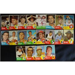 20  1963 Topps STAR cards avg EXMNT  #48-70-73-78-80-86-87-91-105-123-128-130-