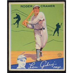 1934 Goudey baseball card #25  CRAMER   VG+   Book value $120