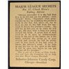 Image 2 : Schutter-Johnson Candy Co. Major League Secrets baseball card #17  CHUCK KLEIN's