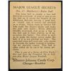 Image 2 : Schutter-Johnson Candy Co. Major League Secrets baseball card #47  MARBERRY's