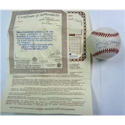 JOE DIMAGGIO HOF 55 AUTOGRAPHED BASEBALL