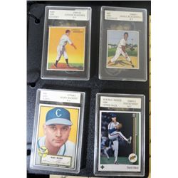 5-GRADED CARDS 33 GOUDEY,50 BOWMAN, 52 TOPPS, 89 UD, 61 FLEER