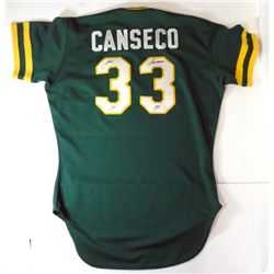 JOSE CANSECO ROOKIE JERSEY AUTOGRAPHED