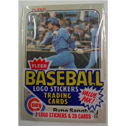 1983 FLEER CELLO PACK RYNE SANDBERG ON TOP