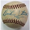 Image 1 : AUTOGRAPHED BALL WALT ALSTON, CLAUDE OSTEEN, DICK STUART