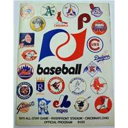 1970 ALL STAR GAME PROGRAM RIVER FRONT STADIUM CINCINNATI