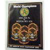 Image 1 : 1975 ALCS PROGRAM A's vs RED SOX