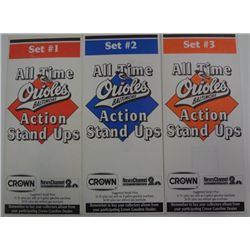 ALL 3 SETS 1976 CROWN ALL TIME ORIOLES ACTION STAND UPS