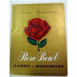 1964 ROSE BOWL PROGRAM ILLINOIS vs WASHINGTON