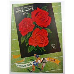 1954 ROSE BOWL PROGRAM MICHIGAN STATE vs U.C.L.A.