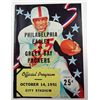 Image 1 : EAGLES / PACKERS PROGRAM OCT 14, 1951