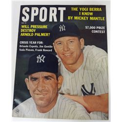 SPORT MAGAZINE MAY 1963 MANTLE / BERRA COVER