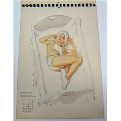 1941 A. VARGA ORIGINAL CALENDER, COMPLETE BY ESQUIRE MAGAZINE