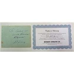 LOU GEHRIG CUT SIGNATURE ORIGINAL AUTHENTIC